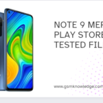 NOTE 9 MERLIN PLAY STORE FIX